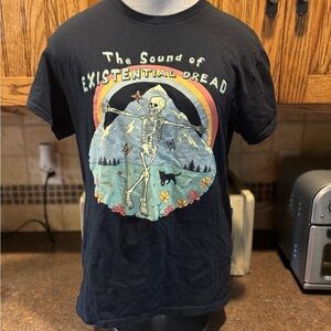 🌟Threadless Black Tee with Colorful Graphic